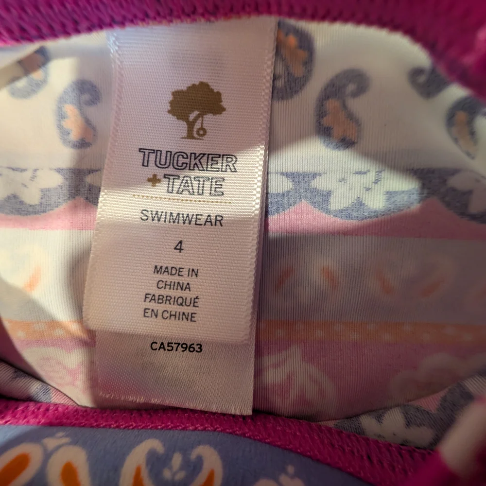 Tucker + Tate Size 4 Pink and Purple Swimwear